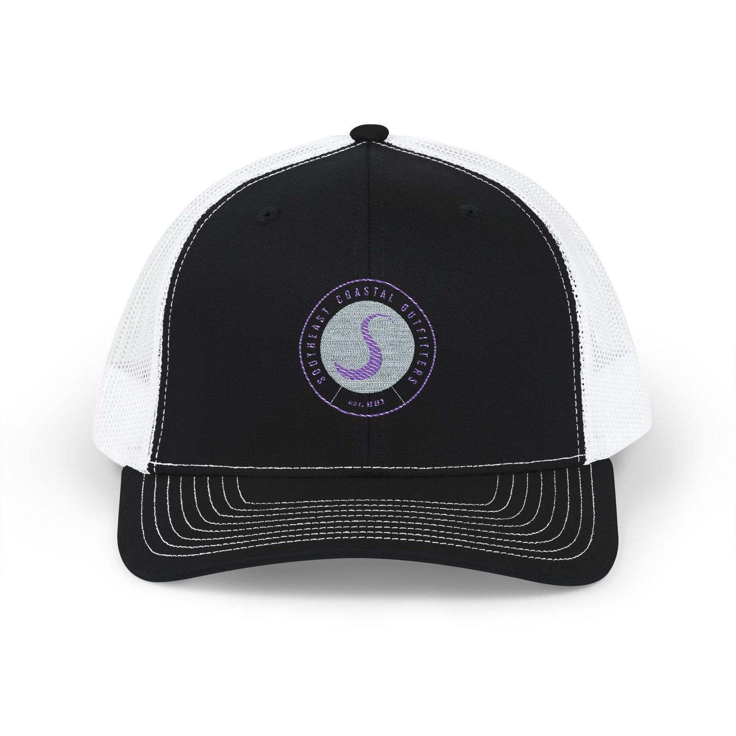 Coastal Spirit Snapback Trucker Cap - Stylish Embroidered Hat for Outdoor Adventures